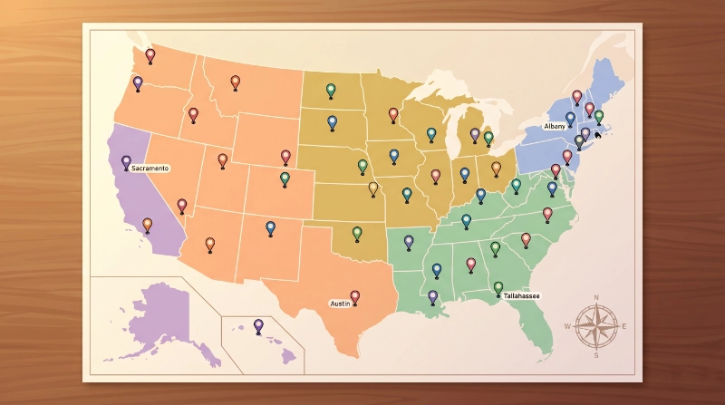 All 50 State Capitals: The Complete Study Guide
