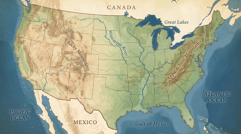 U.S. Geography for the Citizenship Test: Rivers, Borders, Capitals